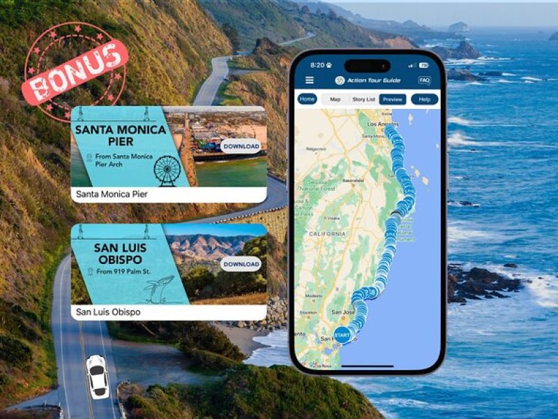 Highway 1 Pacific Coast Highway Self-Driving Driving Tour Bundle