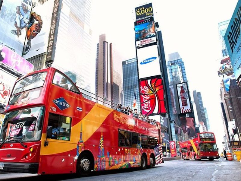 NYC Hop on Hop off Downtown Tour plus 1 Attraction