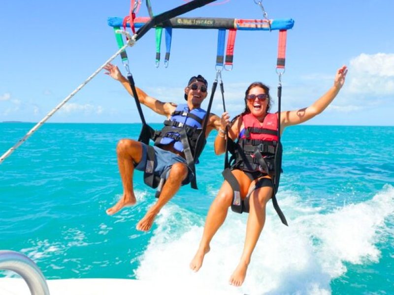 Parasailing over the Historic Key West Seaport