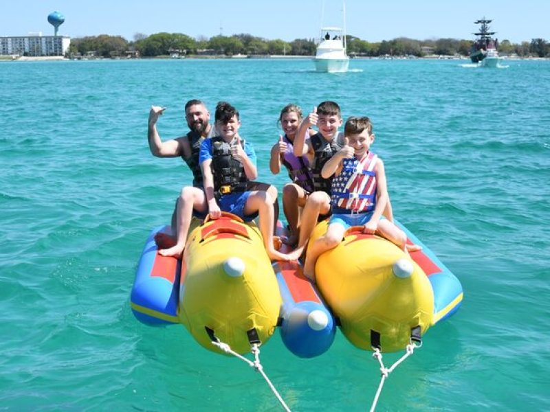 Private Banana Boat and Dolphin Spotting Experience