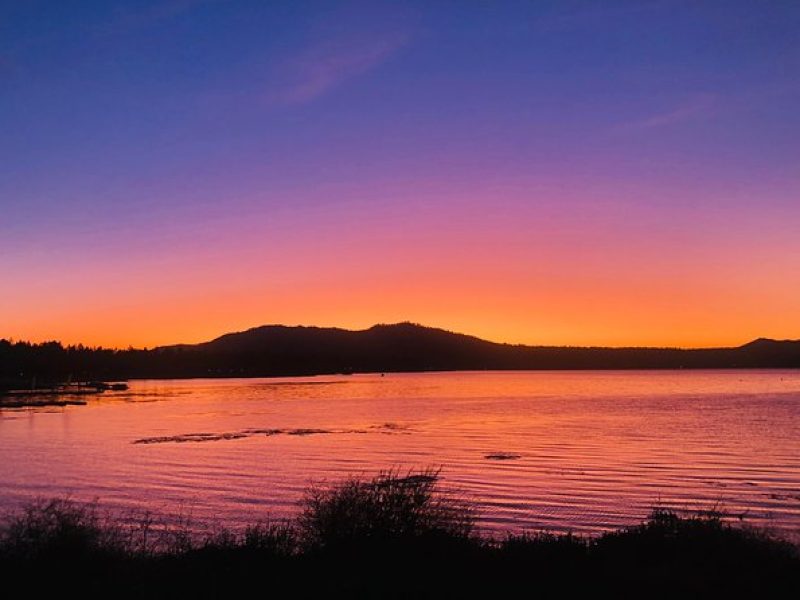 Guided Hiking Tour in Big Bear with Sunset Champagne toast on Private Dock