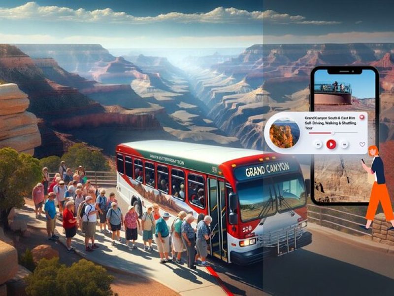 Grand Canyon South & East Rim Self-Driving, Walking & Shuttling Tour