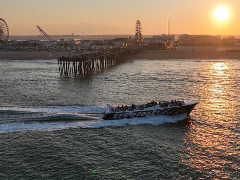 Sea Rocket Sunset Cruise Overlooking Ocean City, MD