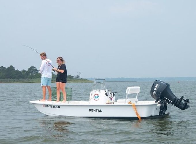 8-Hour Fishing Skiff Boat Rental in Dewey Beach