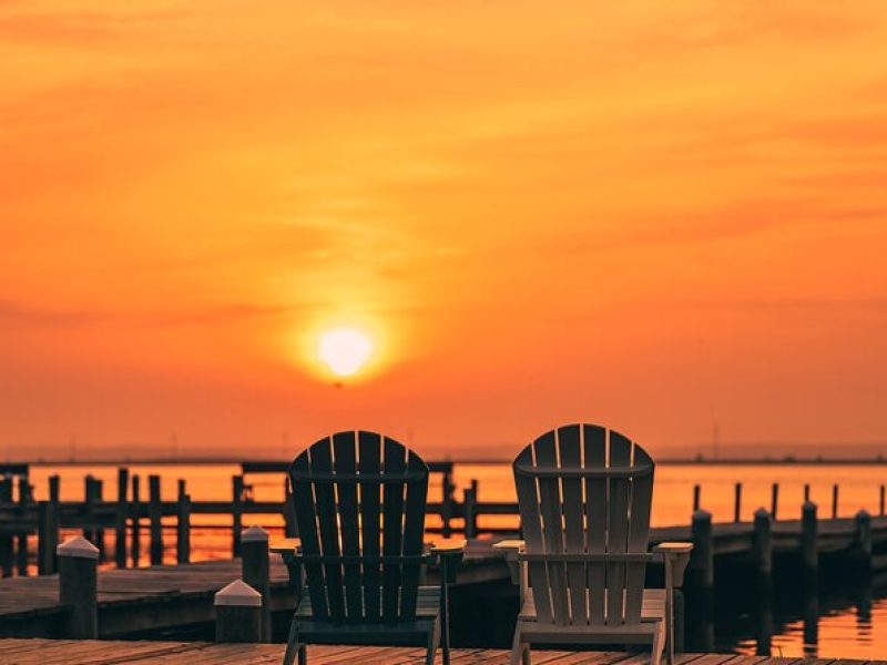 2-Hour Sunset Pontoon Boat Rental in Chincoteague Island