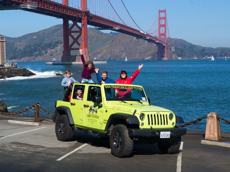 2 or 3 Hour Private Group San Francisco City Tour Open-air Jeep