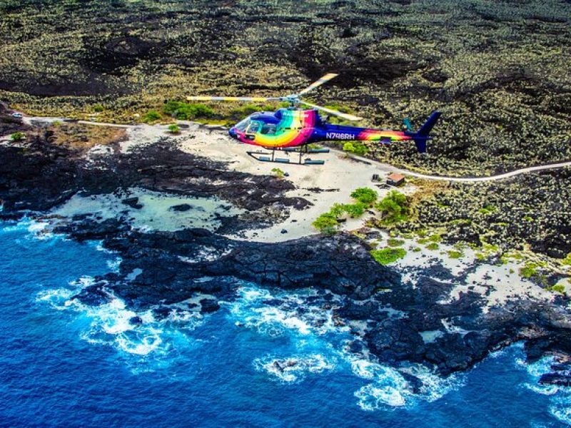 Kona Coast Hualalai Volcano-60Min Helicopter Tour-Door Off or On