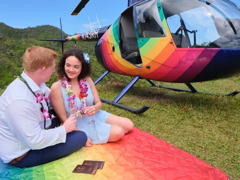 Romantic Kona Coffee & Landing: Private Helicopter Tour