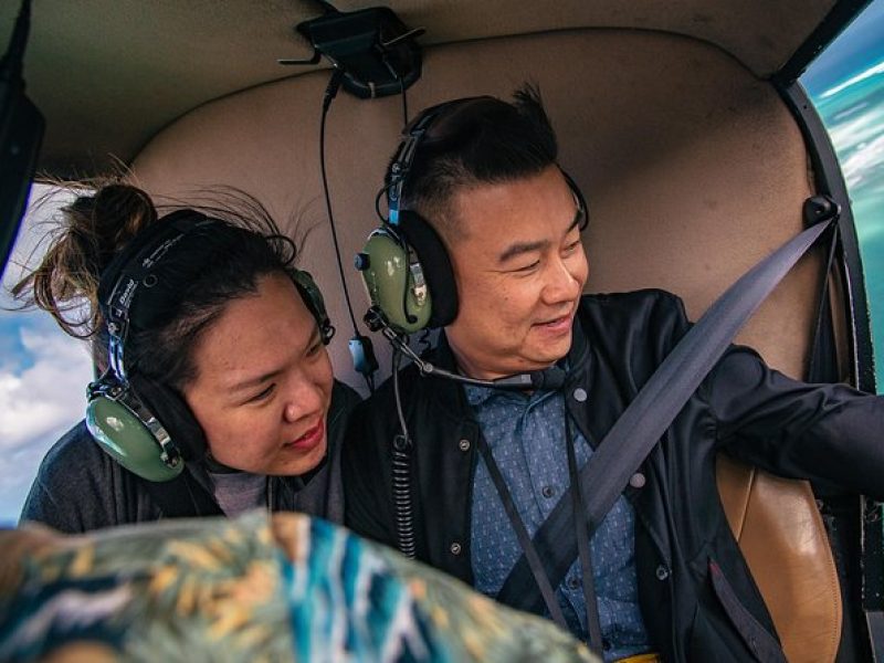 Marry Me Banner on the Beach – Helicopter Proposal Flight