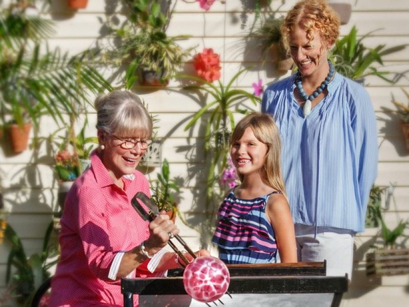 Hands-on Blown Glass Bowl Experience in Naples, Florida