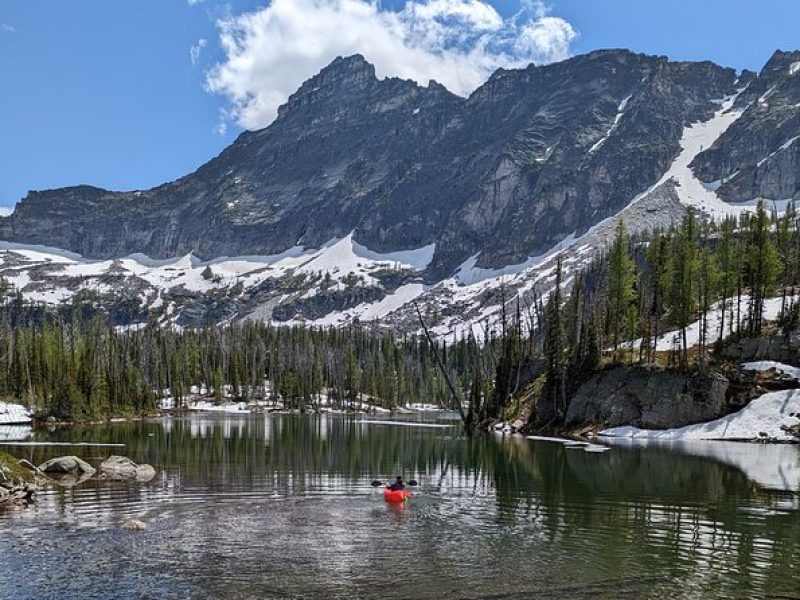 Ultralight Packraft Rental For Alpine Lake Floating