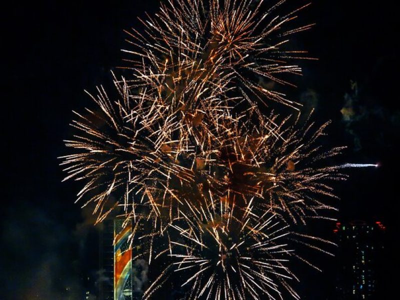 Friday night fireworks in Waikiki