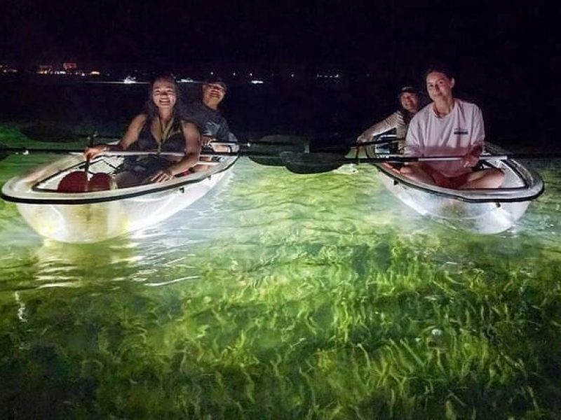 Clear Kayak LED Night Glass Bottom Tour – Sarasota