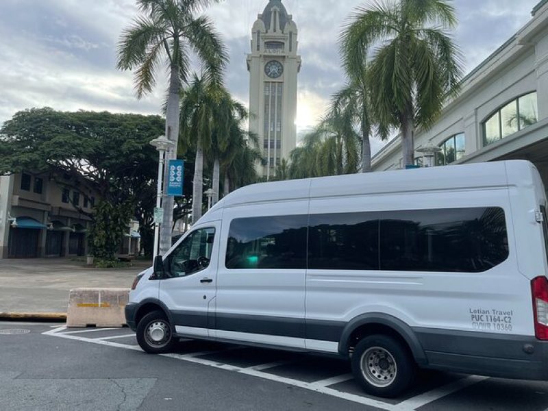 Honolulu Airport & Waikiki Hotels Private Transfer by Passenger Van(up to 14ppl)