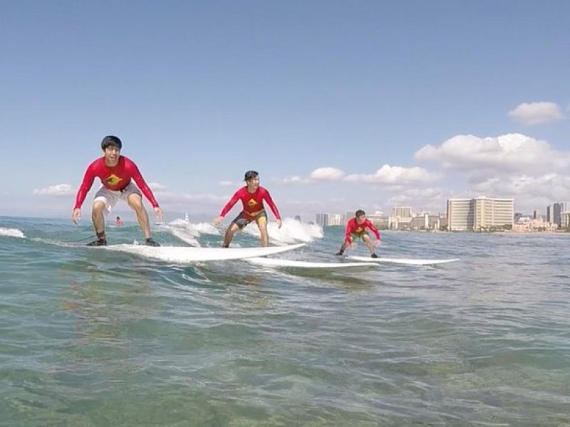 Surfing Exclusive Group Lessons (Waikiki Courtesy Shuttle)