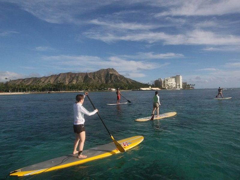 Stand Up Paddle Exclusive Group Lesson (Waikiki Courtesy Shuttle)