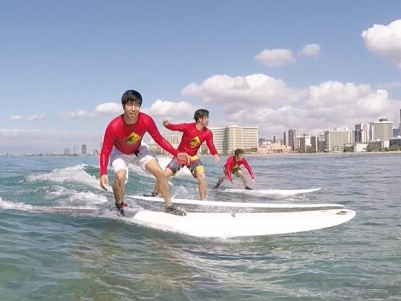 Surfing Open Group Lesson (Waikiki Courtesy Shuttle)