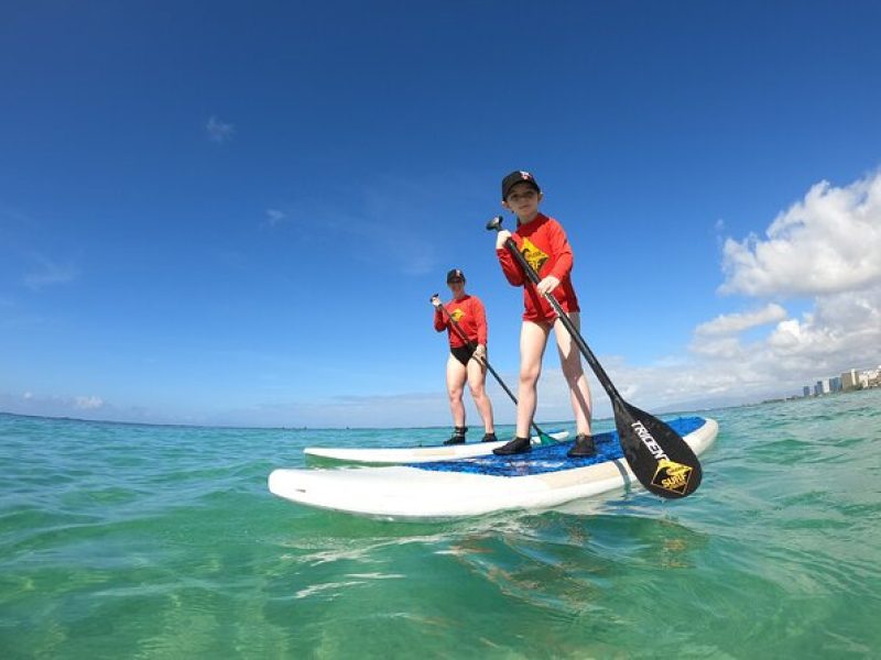 Stand Up Paddle Open Group Lesson (Waikiki Courtesy Shuttle)