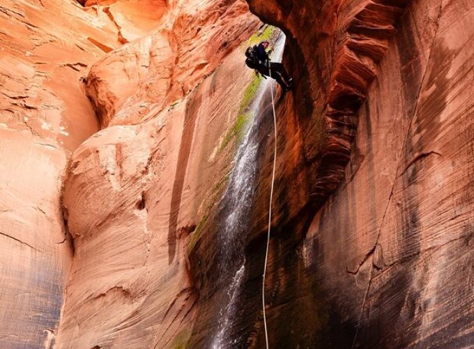 Rock and Roll Rappelling in Rock Canyon