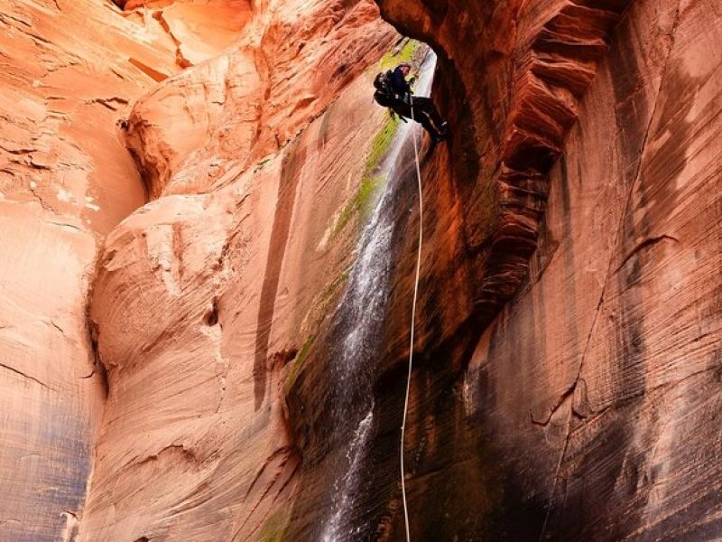 Rock and Roll Rappelling in Rock Canyon