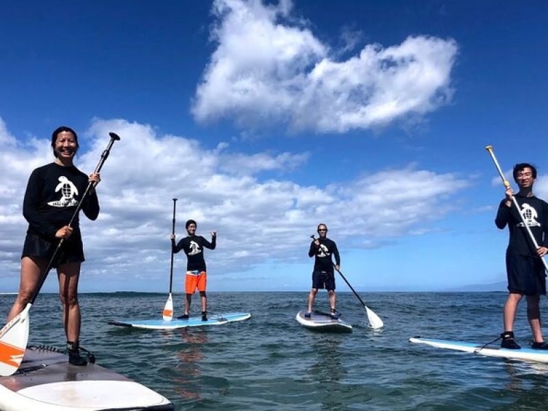 Semi Private Stand Up Paddle Boarding (SUP) Class at Kalama Beach in Kihei