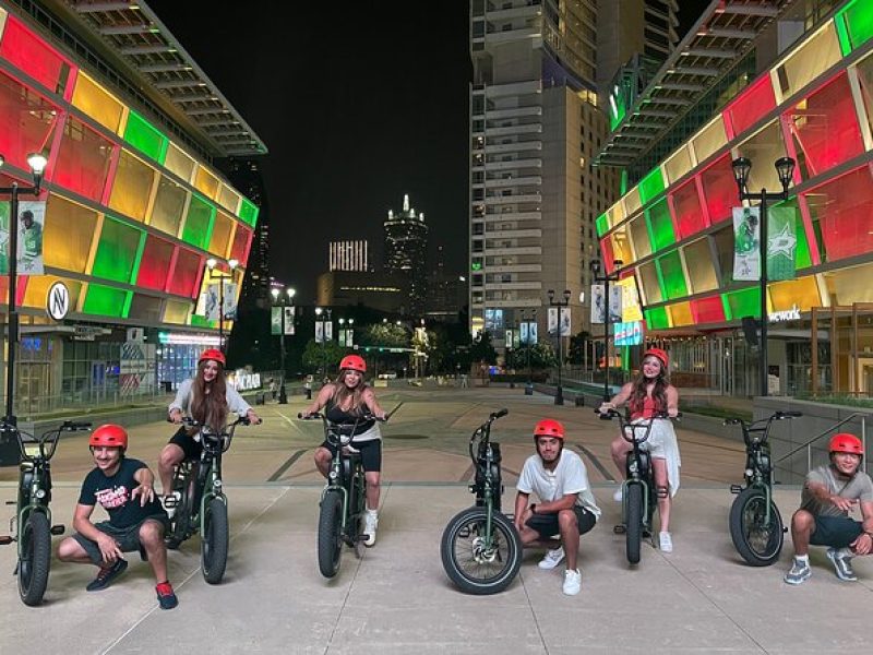 Downtown Dallas Night Sightseeing 2 Hour E-Bike tour