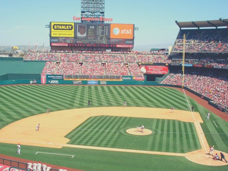 Los Angeles Angels Baseball Game at Angel Stadium