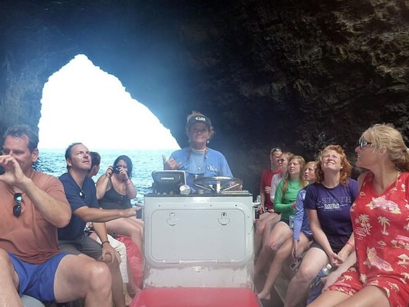 Kauai's Ultimate Na Pali Coast Zodiac Boat Snorkeling & Sea Cave Eco Tour