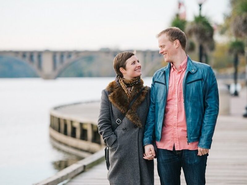 Romantic Photoshoot in Georgetown Waterfront in Washington