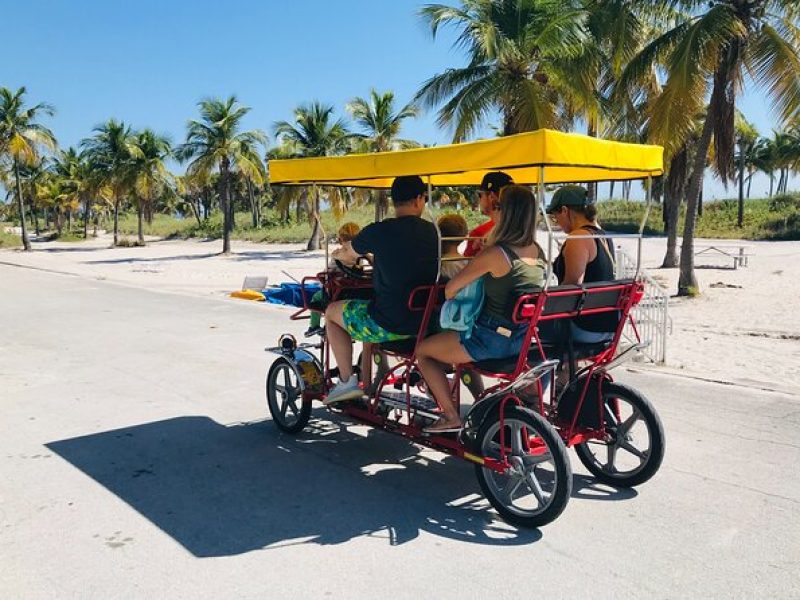 Double Quadricycle/Surrey Rental at Crandon Park