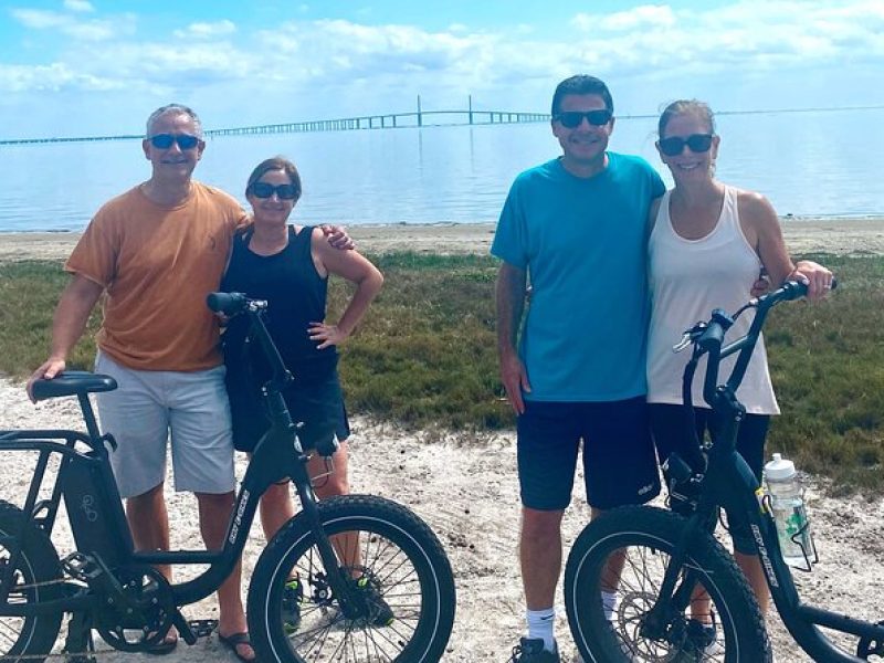 Electric Bike Wildlife & History Tour along Fort De Soto's Beaches