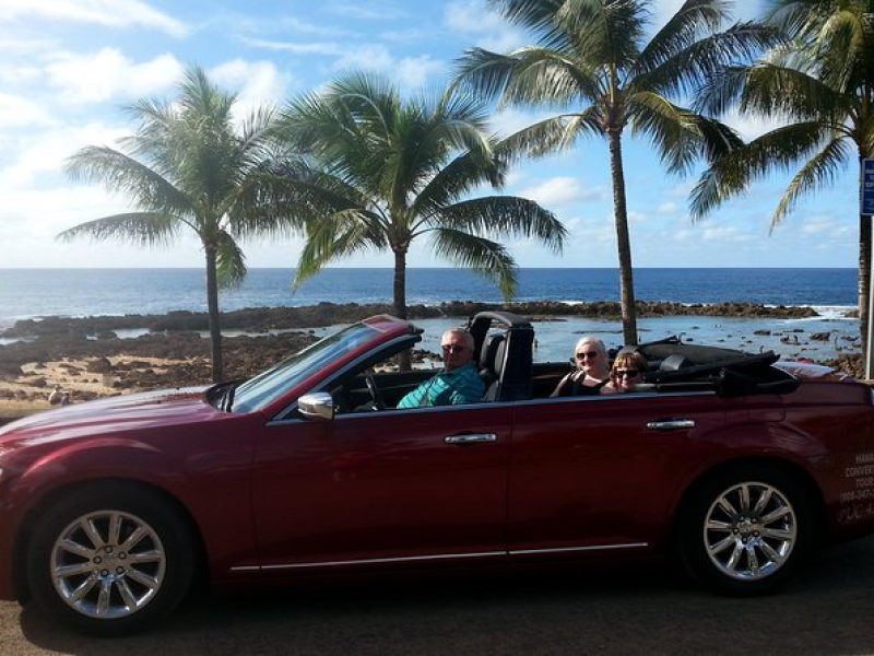 8-Hour Luxury Four Door Convertible Tour of Oahu's South and North Shores