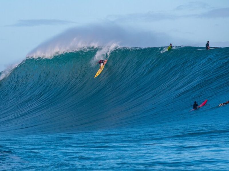 Learn to surf with a local big wave rider on the North Shore of Oahu