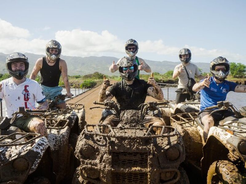 Oahu Beachfront ATV Adventure and Farm Tour