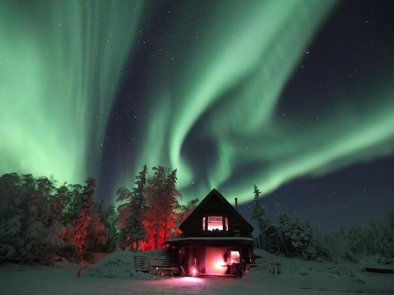 Aurora Viewing – Aurora Husky Lodge , Great view from top of the ridge