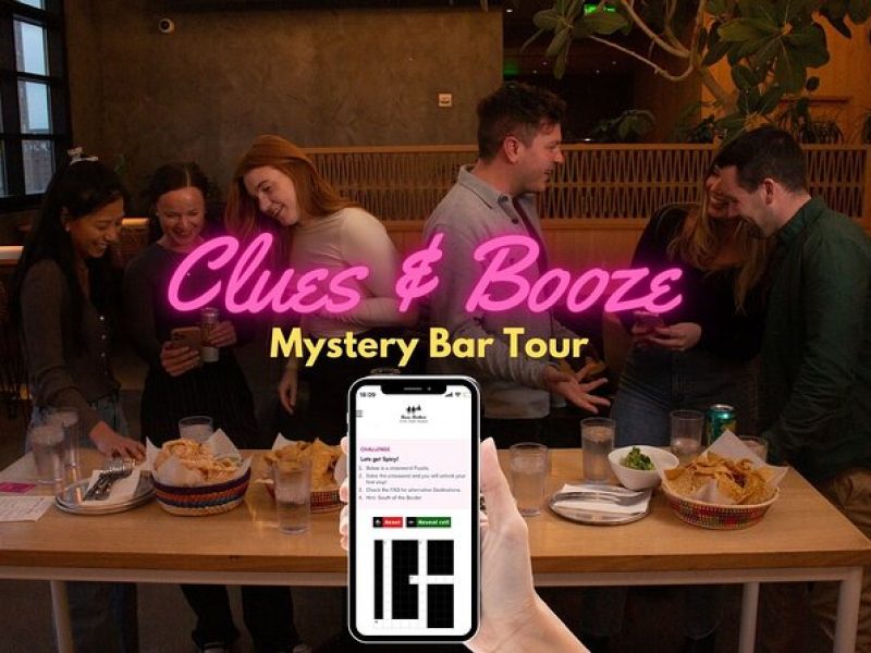 Clues and Booze Mystery Bar Activity