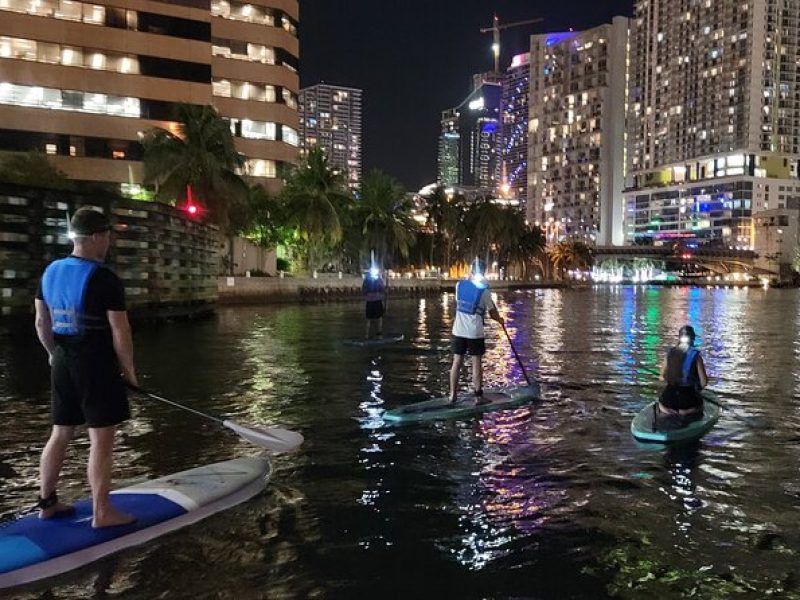 Miami City Lights Night SUP or Kayak