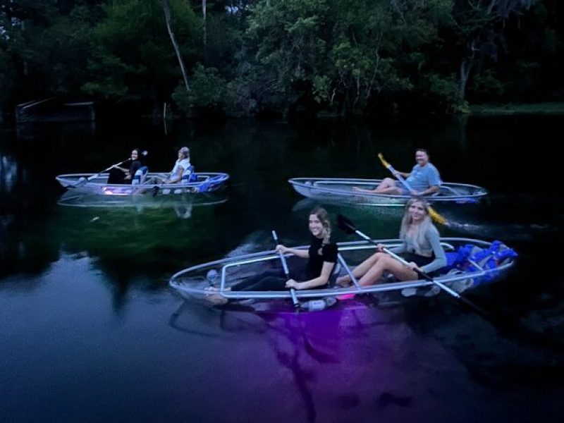 Rainbow Springs: Clear Kayak Sunset & Glow Tour