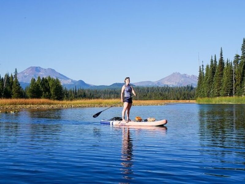 Small-Group Paddle Board and Happy Hour in Cascade Lakes