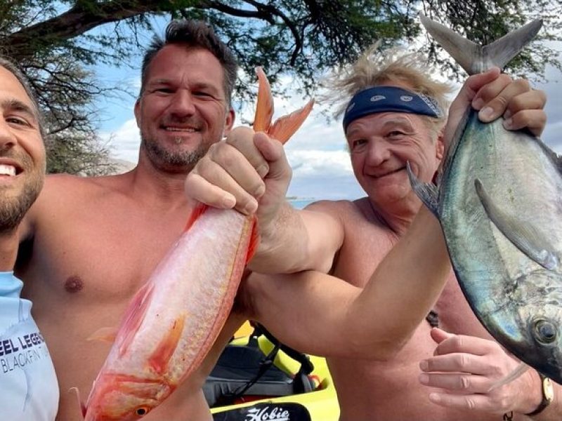 Group Bottom Kayak Fishing Charter Lahaina