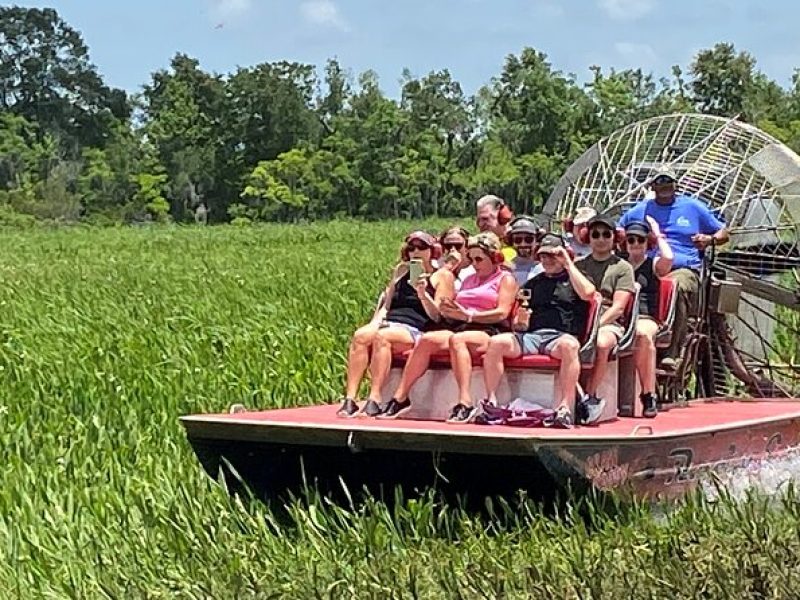 Airboat Swamp Tour with Transportation from New Orleans