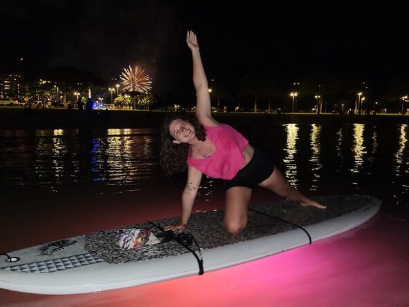 Night SUP Yoga and Fireworks at Magic Island