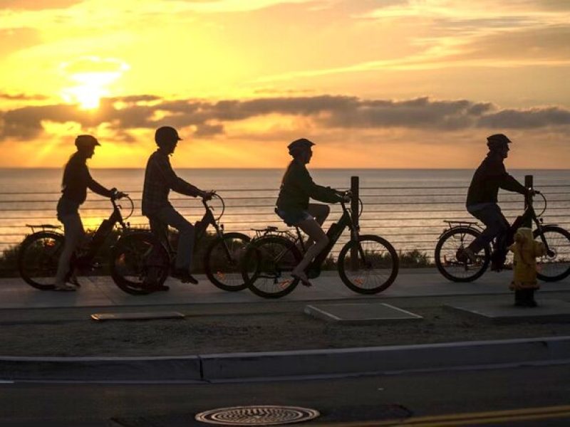 Electric Bike Guided North Coast Tour from Solana Beach to Moonlight Beach