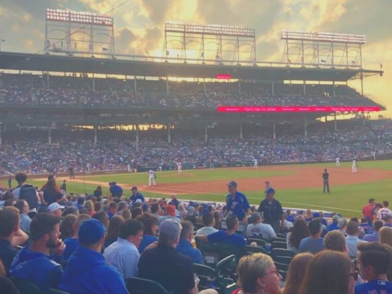 Chicago Cubs Baseball Game Ticket at Wrigley Field