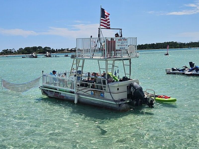 Private Crab Island Adventure on Original Redneck Pontoon 3-6 Hr