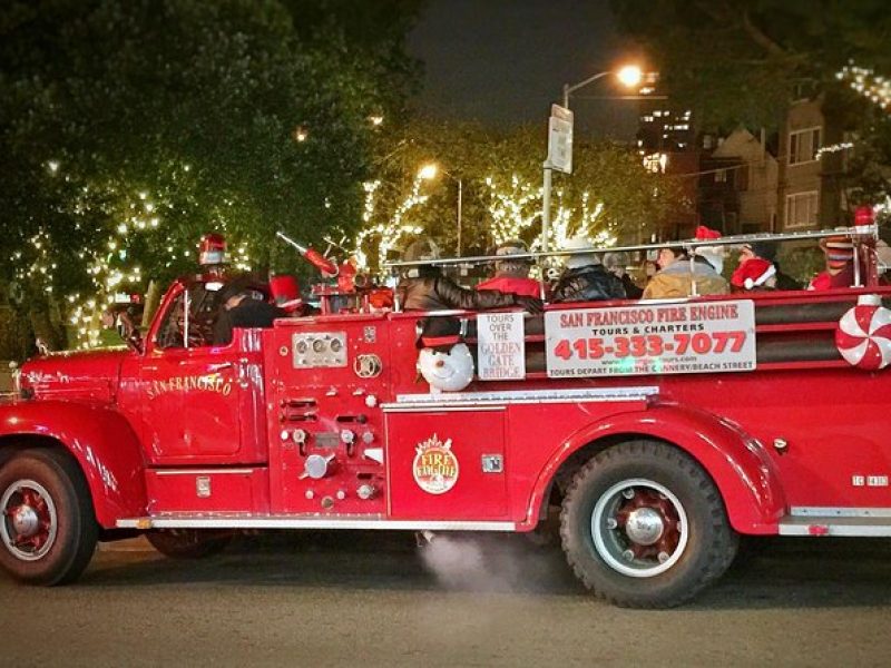 San Francisco Fire Engine Holiday Lights Tour