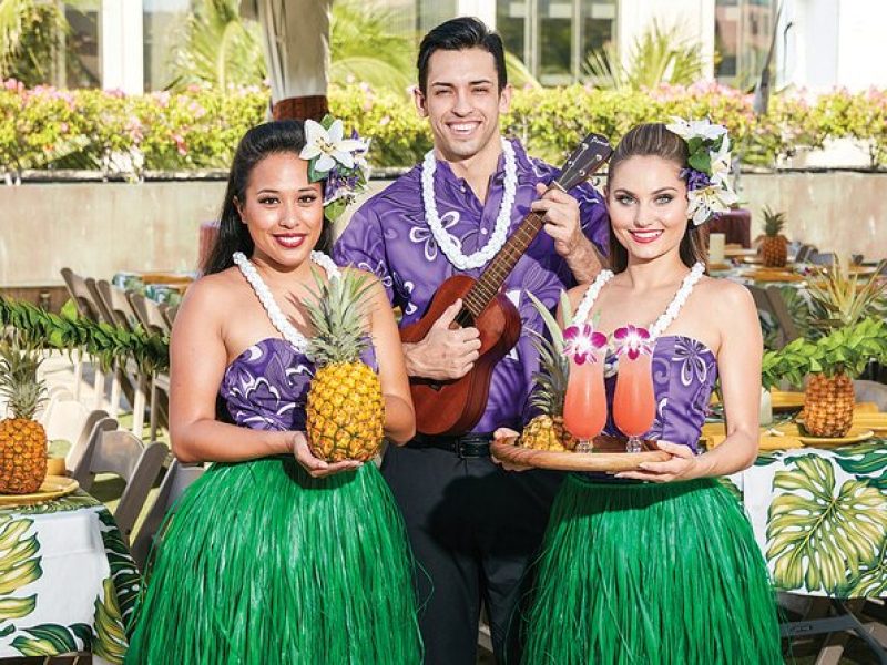 Waikiki Luau Buffet with Rock-A-Hula Show Ticket