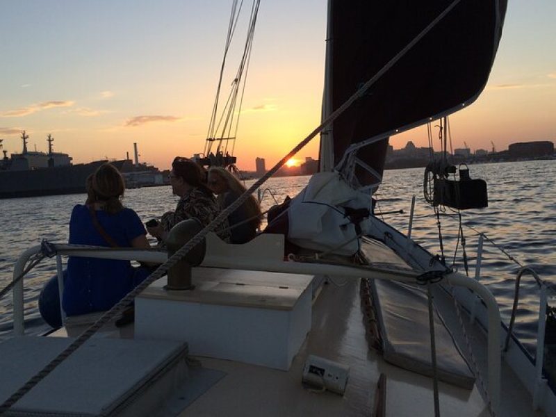 Baltimore Harbor Moonlight Sail on the Summer Wind