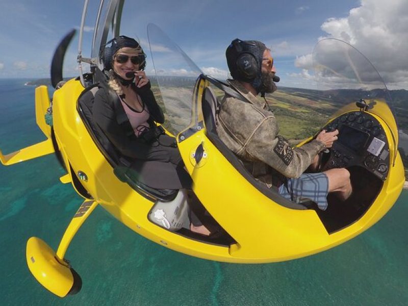 Hawaii Private Gyroplane Flights Over Oahu’s North Shore