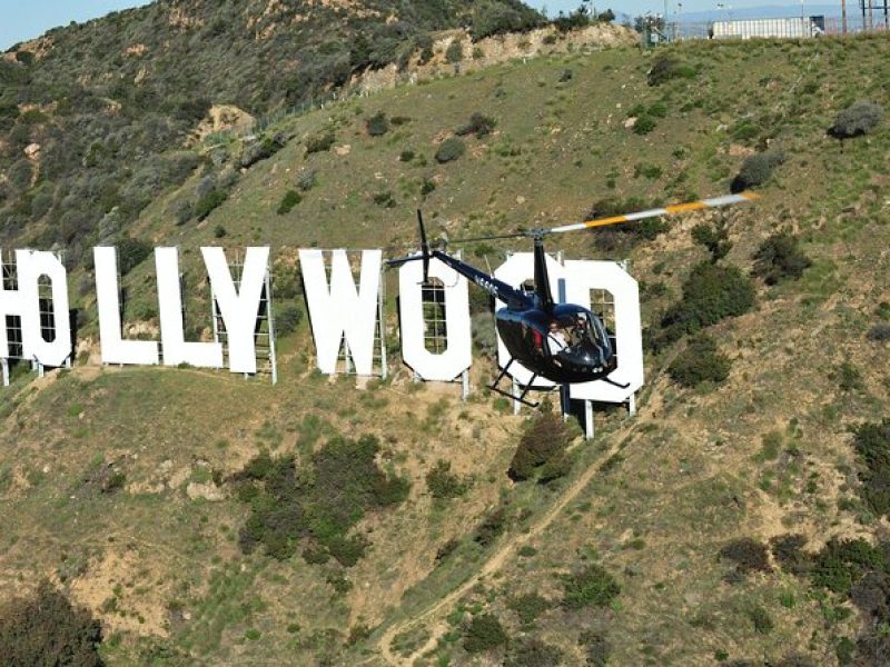 Private Helicopter Ride to Hollywood Sign